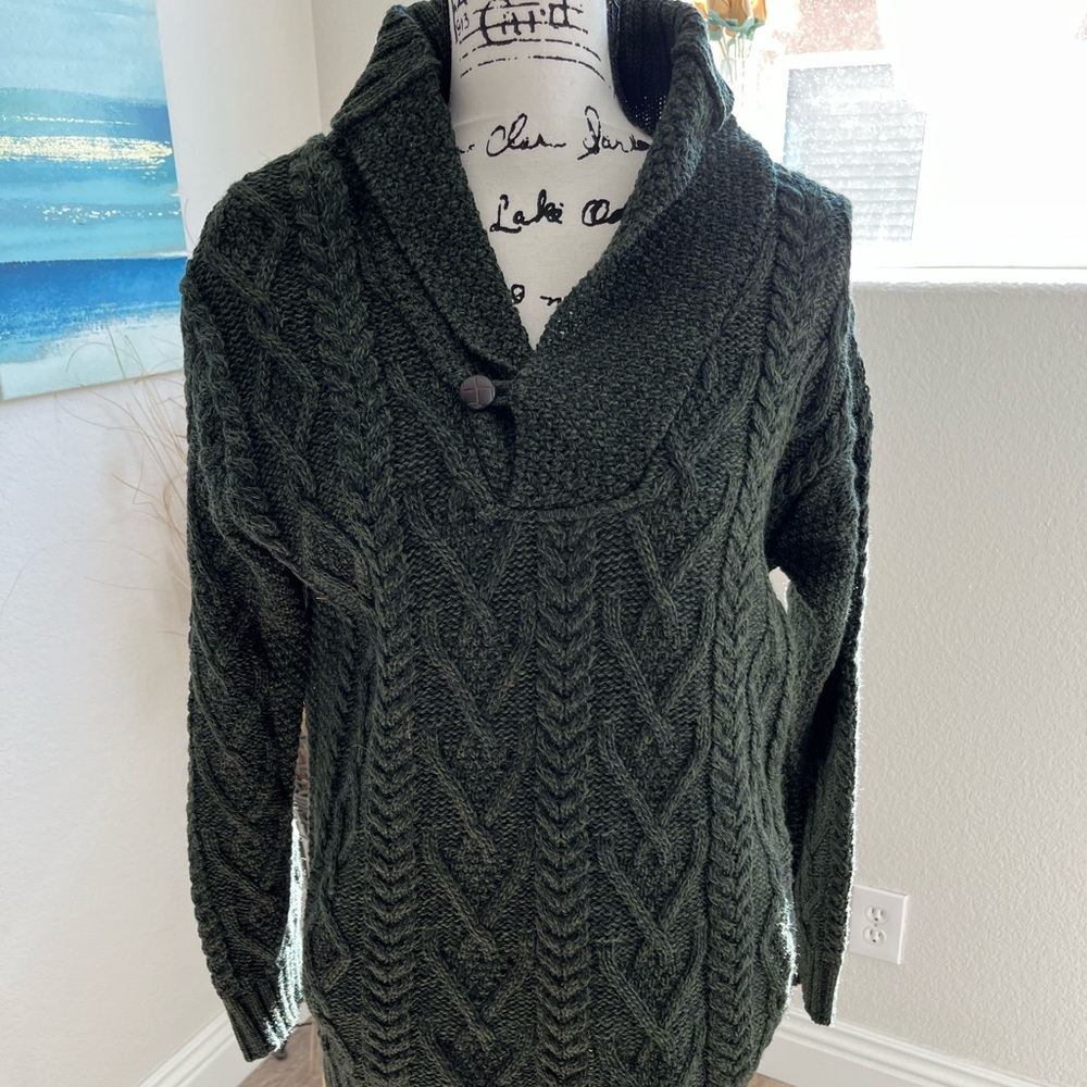 Aran crafts Irish merino wool sweater